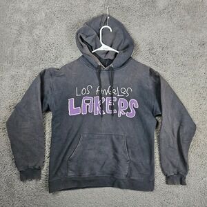 After School Special Los Angeles‎ Lakers Faded Black Hoodie Mens Small NBA